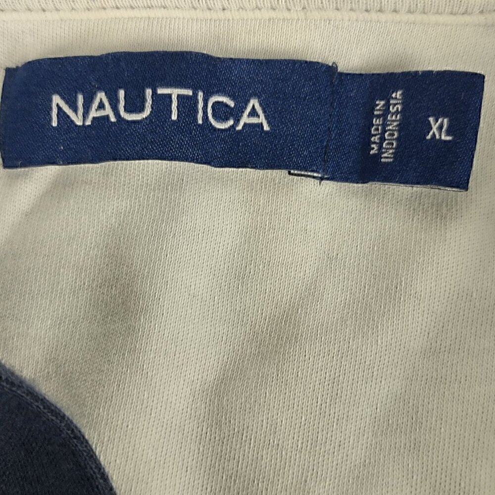 Nautica Men's 100% Cotton Blue 2 Button Short Sleeve Polo Pullover Shirt Size XL - Picture 9 of 10